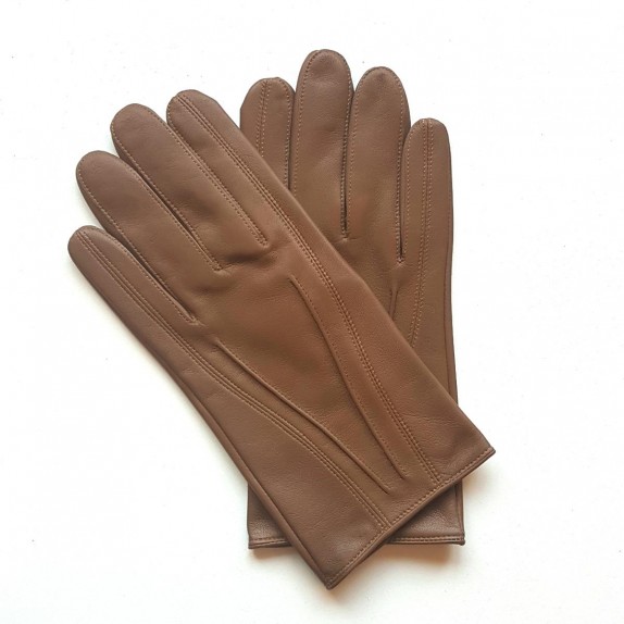 Gants en cuir d'agneau biscuit "STEEVE".