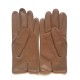 Leather gloves of lamb biscuit "STEEVE".