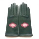 Gants en cuir d'agneau feuille, rose antique et rose "CLOUD".