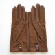 Leather gloves of lamb sand "CAPUCINE"