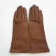 Gants en cuir d'agneau sable doublés cachemire "COLINE".