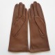 Gants en cuir d'agneau sable doublés cachemire "COLINE".