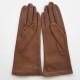 Leather gloves of lamb sand lining cashmere "COLINE"