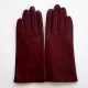 Gants en cuir rouge hermès d'agneau "CAPUCINE".