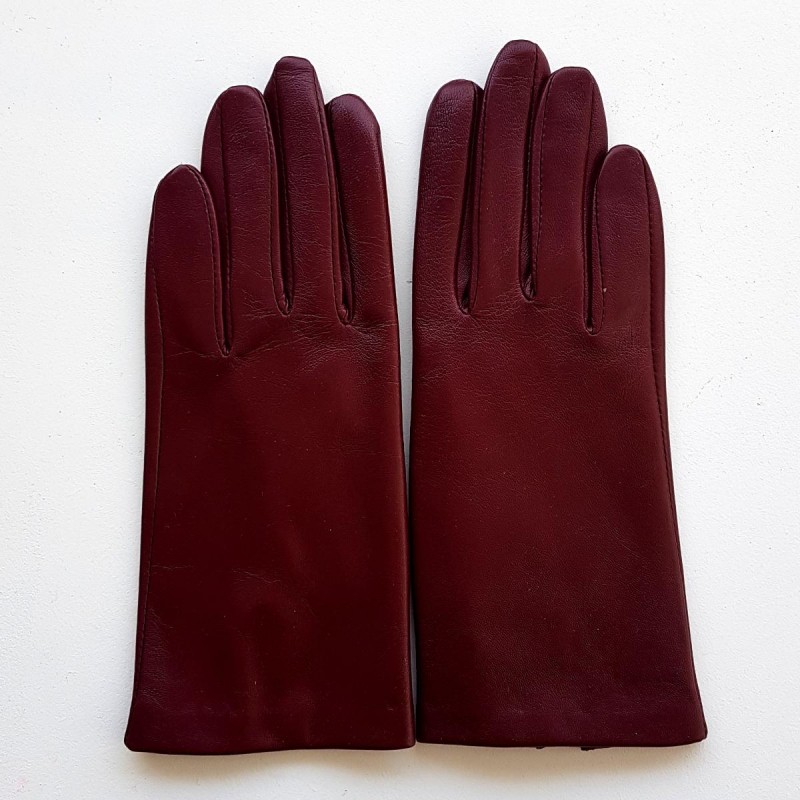 Gants en cuir rouge femme Capucine - Maroquinerie en ligne