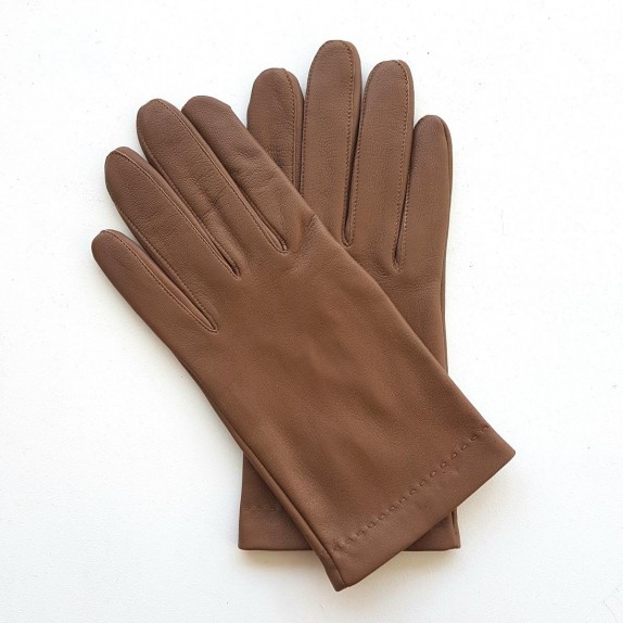 Gants en cuir d'agneau sable "RAPHAEL".