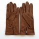 Gants en cuir d'agneau sable "RAPHAEL".