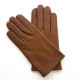 Gants en cuir d'agneau biscuit "RAPHAËL".