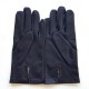 Leather gloves in lamb damson "RAPHAËL".