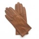 Leather gloves of lamb biscuit "CAPUCINE".