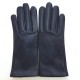 Leather gloves of lamb damson "CAPUCINE"