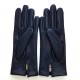 Gants en cuir d'agneau damson "CAPUCINE".