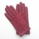 Gants en cuir d'agneau new rose antique "CAPUCINE".