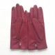 Gants en cuir d'agneau new rose antique "CAPUCINE".