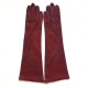 Gants en cuir d'agneau rouge "SERAPHINE".