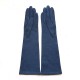 Leather gloves of lamb blue and orange "PALLININ"