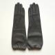 Leather gloves of lamb fuchsia "MIMA".