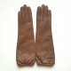 Gants en cuir d'agneau sable "MIMA".