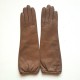 Leather gloves of lamb sand "MIMA".