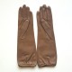 Gants en cuir d'agneau sable "MIMA".