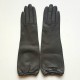 Leather gloves of lamb grey "MIMA".