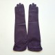 Gants en cuir d'agneau améthyste "MARGARET".