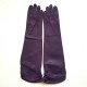 Gants en cuir d'agneau améthyste "MARGARET".