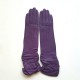 Leather gloves of lamb amethyst "ELISABETH".