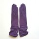 Leather gloves of lamb amethyst "ELISABETH".