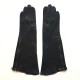 Gants en cuir noirs "PIA".