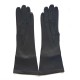 Leather gloves of lamb black "NELLY".