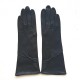 Gants en cuir d'agneau noirs "GINA".