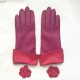 Gants en cuir d'agneau fuchsia et orchidée "ROXY "".