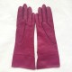 Gants en cuir d'agneau fuchsia et orchidée "ROXY "".