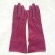 Leather gloves of lamb fuchsia and orchid "ROXY".