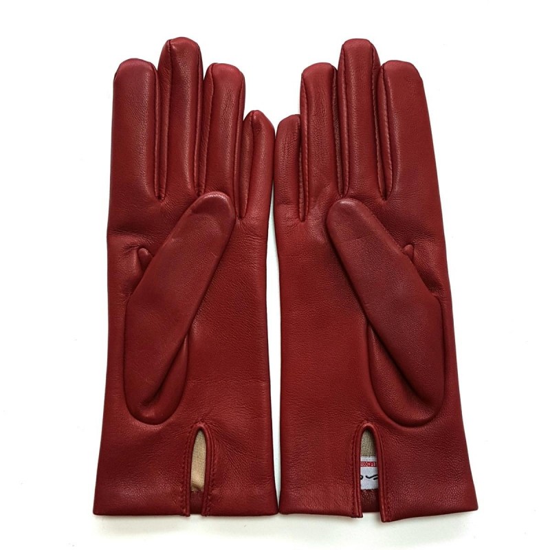 Leather gloves of lamb red h CAPUCINE