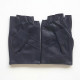 Leather mittens of lamb damson "PILOTE"