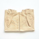 Mitaines en cuir d'ageau, beige, "PILOTE"