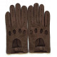 Leather gloves of peccary kahki "JOSEPH"