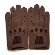 Leather gloves of peccary kahki "JOSEPH"