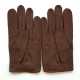 Leather gloves of peccary kahki "JOSEPH"