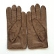 Leather gloves of peccary kahki "JOSEPH"