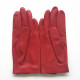 Leather gloves of lamb red "AUDREY".