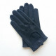 Leather gloves of lamb navy "AYRTON".