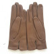 Leather gloves of lamb clay "ANEMONE"