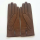 Leather gloves of lamb biscuit "CAPUCINE".