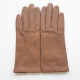Leather gloves of lamb clay "CAPUCINE"