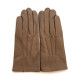 Gants en cuir d'agneau taupe HENRI".