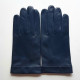 Gants en cuir d'agneau navy "GUILHEM".