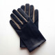 Leather gloves of lambdamson and putty "TWIN H"